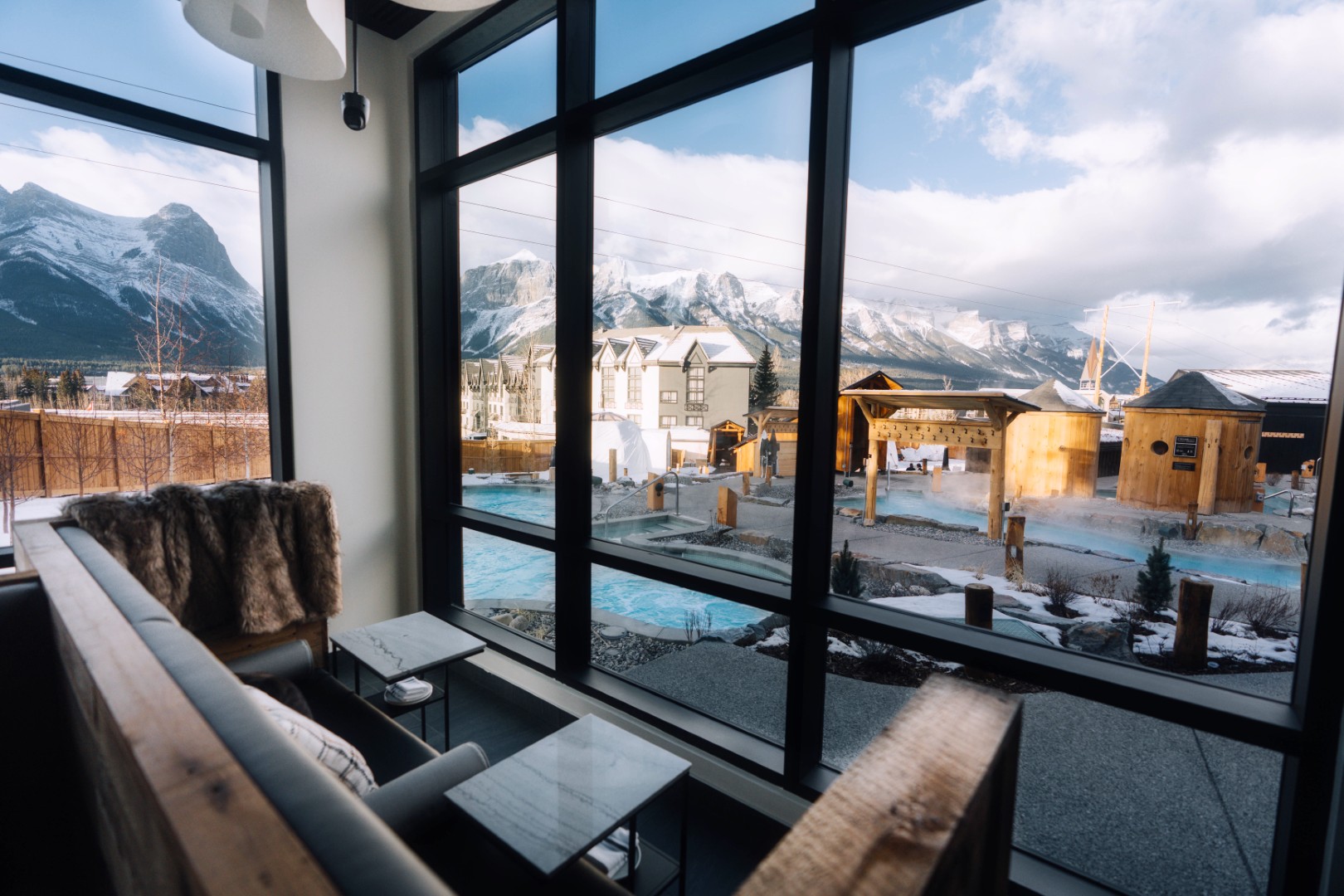 View of Three Sisters form Elements Lounge