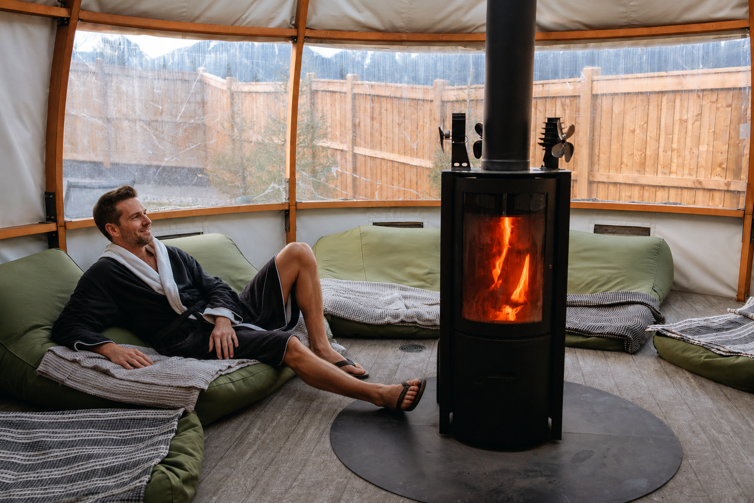 Relaxation Dome at Everwild Canmore Nordic Spa